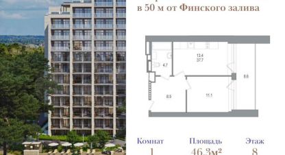 Купить 2-х комнатную квартиру в г. Зеленогорск. Фотография №2