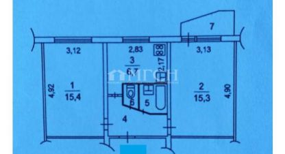Продам квартиру 2-х комнатную с общей площадью 45м2, 5/5 эт., на улице Юбилейный, г. Химки, Московская обл., Россия, агентство МГСН - Московская городская служба недвижимости. Фотография №1