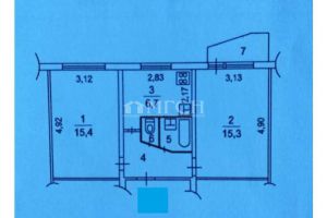 Продам квартиру 2-х комнатную с общей площадью 45м2, 5/5 эт., на улице Юбилейный, г. Химки, Московская обл., Россия, агентство МГСН - Московская городская служба недвижимости