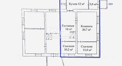 Продам дом 4-х комнатный с общей площадью 112м2, на улице Ленинградская волосовский   бегуницы, Волосовский район, г. Бегуницы, Ленинградская обл., Россия, агентство Александр-Недвижимость. Фотография №1