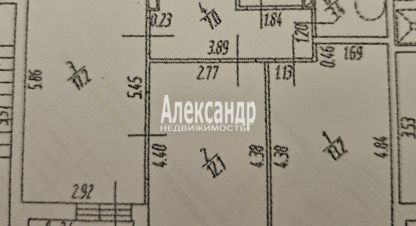 Продам квартиру 2-х комнатную с общей площадью 54.8м2, 9/16 эт., на улице Ленинградская всеволожский  мурино шувалова 48 подъезд, Всеволожский район, г. Мурино, Ленинградская обл., Россия, агентство Александр-Недвижимость. Фотография №1