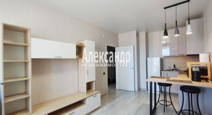 Сдам квартиру 1 комнатную с общей площадью 37м2, 15/18 эт., на улице Екатерининская, Всеволожский район, г. Мурино, Ленинградская обл., Россия, агентство Александр-Недвижимость. Фотография №1