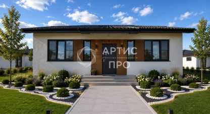 Купить дом 4-х комнатную, 107.5 кв. м. Фотография №1 Продам дом 4-х комнатный с общей площадью 107.5м2, на улице 8 марта, г. Новоалексеевское, Свердловская обл., Россия, агентство Артис Про. Фотография №1