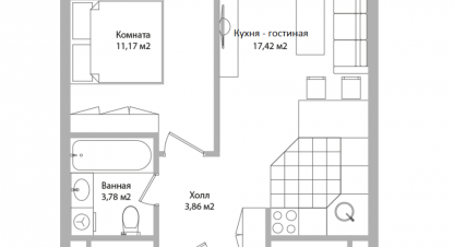 Купить 1 комнатную квартиру на улице Троицкая г. Мытищи. Фотография №4