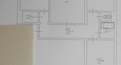 Купить квартиру 3-х комнатную, 63 кв. м. Фотография №1 Продам квартиру 3-х комнатную с общей площадью 63м2, 1/9 эт., на улице Уфимцева, Ленинский район, г. Саратов, Саратовская обл., Россия, агентство АН Империя. Фотография №1
