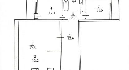 Купить квартиру 3-х комнатную, 75.8 кв. м. Фотография №1 Продам квартиру 3-х комнатную с общей площадью 75.8м2, 3/10 эт., на улице Дачная 2-я, Кировский район, г. Саратов, Саратовская обл., Россия, агентство АН Империя. Фотография №1