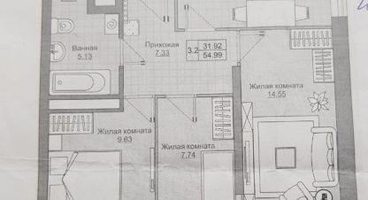 Продаётся 3-х комнатная квартира в г. Казань. Фотография №6
