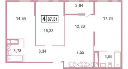 Продам квартиру 3-х комнатную с общей площадью 88м2, 2/19 эт., на улице Северный пр-д, г. Оренбург, Оренбургская обл., Россия, агентство ЦН Авега. Фотография №1