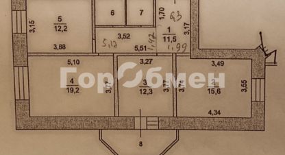 Купить квартиру 3-х комнатную, 76.1 кв. м. Фотография №1 Продам квартиру 3-х комнатную с общей площадью 76.1м2, 2/14 эт., на улице Колхозная, г. Подольск, Московская обл., Россия, агентство ГорОбмен. Фотография №1