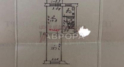 Продам квартиру 2-х комнатную с общей площадью 50м2, 5/5 эт., на улице Нижненольная, г. Ростов-на-Дону, Ростовская обл., Россия, агентство Аврора. Фотография №1