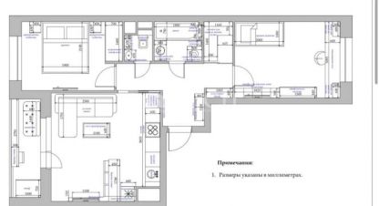 Купить квартиру 2-х комнатную, 57.3 кв. м. Фотография №1 Продам квартиру 2-х комнатную с общей площадью 57.3м2, 5/25 эт., на улице Сколковская, г. Одинцово, Московская обл., Россия, агентство МГСН - Московская городская служба недвижимости. Фотография №1