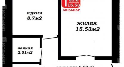 Купить квартиру 1 комнатную, 35.8 кв. м., Беларусь, г. Могилев. Фотография №10