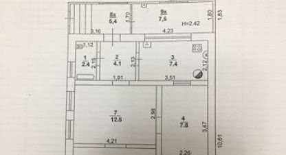 Продам дом 3-х комнатный с общей площадью 80.8м2, на улице Смоленская, Западный район, г. Ростов-на-Дону, Ростовская обл., Россия, агентство АН Эксперт. Фотография №1