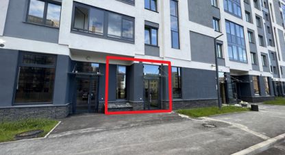 Продам торговое помещение с общей площадью 79.82м2, на улице Строителей пр-кт, г. Заневскоеское поселение, кудрово, Ленинградская обл., Россия, агентство Интернет-партнер. Фотография №1