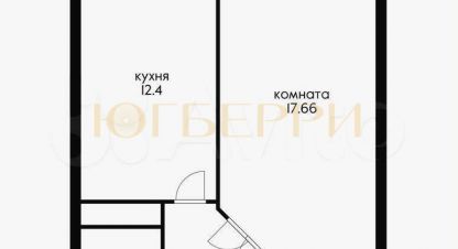 Продам квартиру 1 комнатную с общей площадью 46м2, 10/17 эт., на улице Московская, г. Краснодар, Краснодарский край, Россия, агентство ЮГБЕРРИ. Фотография №1