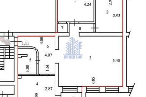 Продам квартиру 3-х комнатную с общей площадью 95.2м2, 1/6 эт., на улице Пирогова, г. Чебоксары, Чувашия респ., Россия, агентство Агентство недвижимости Ориентир