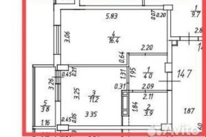 Продам квартиру 1 комнатную с общей площадью 37.4м2, 10/15 эт., на улице Круговая ул, Прикубанский окр район, г. Краснодар, Краснодарский край, Россия, агентство Аурус-Риэлт