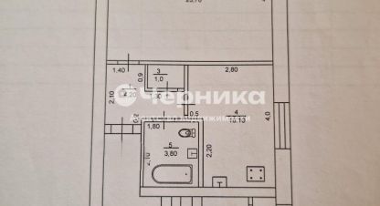 Купить квартиру 1 комнатную, 42.8 кв. м., Россия, г. Шахты. Фотография №8
