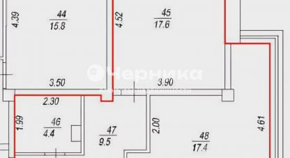 Купить квартиру 1 комнатную, 48 кв. м., Россия, г. Ессентуки. Фотография №9