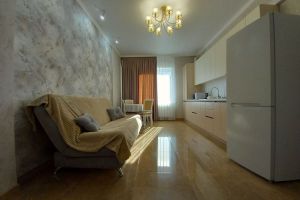 Продам квартиру 1 комнатную с общей площадью 46.3м2, 1/7 эт., на улице Луначарского ул, г. Ессентуки, Ставропольский край, Россия, агентство Ареал Агентство недвижимости