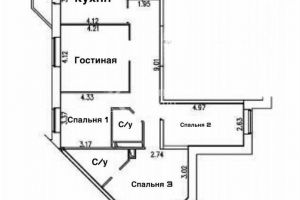Продам квартиру 3-х комнатную с общей площадью 95м2, 19/22 эт., на улице Тимофея чаркова, г. Тюмень, Тюменская обл., Россия, агентство Капитель групп