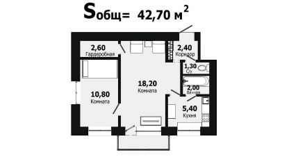 Купить 2-х комнатную квартиру в г. Кировск. Фотография №2