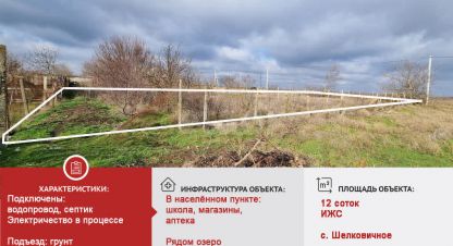 Продам земельный участок, на улице Северная, г. Шелковичное, Крым авт. респ., Россия, агентство ООО  Этажи Саки. Фотография №1