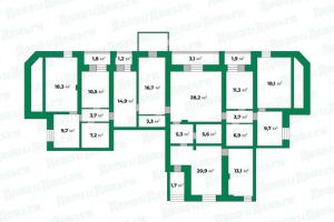 Продам квартиру 3-х комнатную с общей площадью 257.1м2, 3/3 эт., на улице Свободы ул, Первомайский район, г. Киров, Кировская обл., Россия, агентство Интернет-партнер