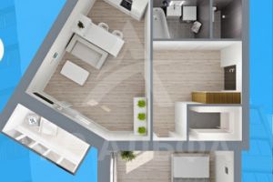 Продам квартиру 2-х комнатную с общей площадью 56.5м2, 7/11 эт., на улице Колхозная ул, г. Сыктывкар, Коми респ., Россия, агентство Интернет-партнер