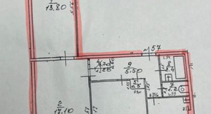 Продам квартиру 3-х комнатную с общей площадью 60.6м2, 6/9 эт., на улице Заречный б-р, Ленинский район, г. Нижний Новгород, Нижегородская обл., Россия, агентство Интернет-партнер. Фотография №1