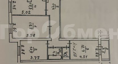 Купить квартиру 3-х комнатную, 75.2 кв. м., Россия, г. Дедовск. Фотография №10