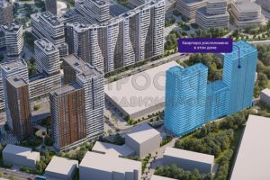 Продам квартиру 1 комнатную с общей площадью 40.9м2, 12/26 эт., на улице Крузенштерна ул  10, Лефортово (ЮВАО) район, г. Москва, Москва, Россия, агентство Интернет-партнер