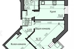 Продам квартиру 2-х комнатную с общей площадью 52.81м2, 3/10 эт., на улице Северное шоссе, Советский р-н район, г. Красноярск, Красноярский край, Россия, агентство Интернет-партнер