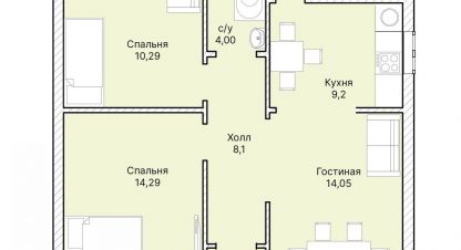 Купить дом 4-х комнатную, 80 кв. м., Россия, г. Барнаул. Фотография №9