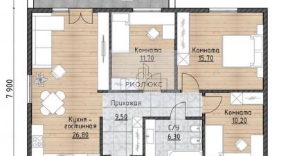 Купить 4-х комнатную дом в г. Коттеджный посёлок приуральский. Фотография №2