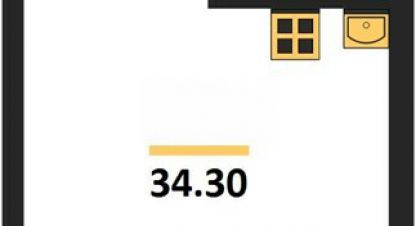 Купить квартиру 1 комнатную, 34.3 кв. м., Россия, г. Севастополь. Фотография №8