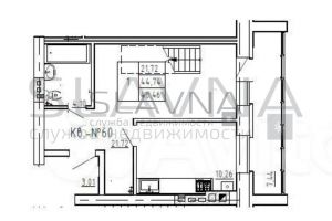 Продам квартиру 1 комнатную с общей площадью 48.5м2, 3/3 эт., на улице Осыпная, Центральный район, г. Кострома, Костромская обл., Россия, агентство Служба недвижимости СЛАВНА