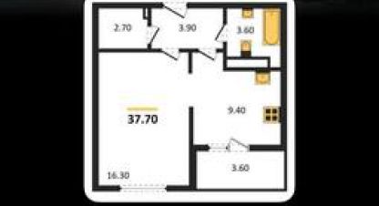 Купить квартиру 1 комнатную, 37.7 кв. м. Фотография №1 Продам квартиру 1 комнатную с общей площадью 37.7м2, 7/14 эт., на улице Ная ул, Железнодорожный район, г. Симферополь , Крым авт. респ., Россия, агентство Интернет-партнер. Фотография №1