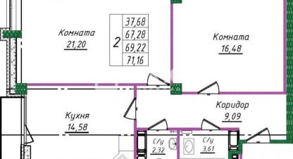 Купить квартиру на улице Голубева г. Иваново. Фотография №5 Купить квартиру на улице Голубева г. Иваново. Фотография №5
