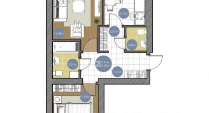 Купить квартиру 2-х комнатную, 53 кв. м., Россия, г. Посёлок ный. Фотография №10