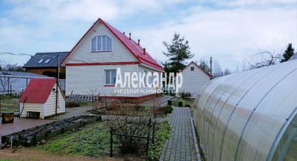 Продам дом 3-х комнатный с общей площадью 87.2м2, на улице Ленинградская всеволожский  сертоловскоеское поселение снт выборжец-36, Всеволожский район, г. Снт выборжец-36, Ленинградская обл., Россия, агентство Александр-Недвижимость. Фотография №1