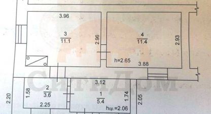 Продам квартиру 2-х комнатную с общей площадью 31.5м2, 1/1 эт., на улице Советская ул, г. Охотниково , Крым авт. респ., Россия, агентство СитиДом. Фотография №1