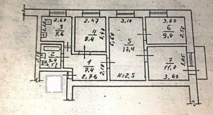 Купить квартиру 4-х комнатную, 63 кв. м. Фотография №10 Купить квартиру 4-х комнатную, 63 кв. м., Украина, г. Одесса . Фотография №10