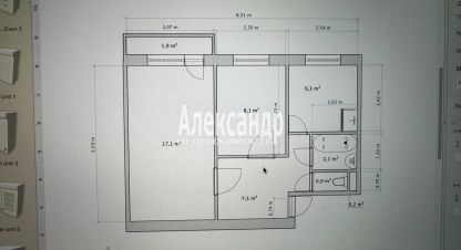 Купить квартиру 2-х комнатную, 41.7 кв. м., Россия, г. Гатчина. Фотография №10