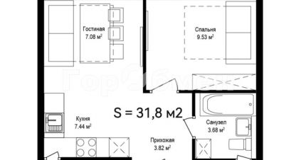 Купить 1 комнатную квартиру в г. Сапроново. Фотография №2 Купить 1 комнатную квартиру в г. Сапроново. Фотография №2