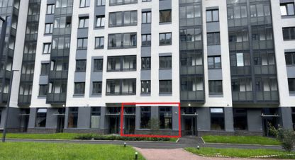 Сдам торговое помещение с общей площадью 79.86м2, на улице Строителей пр-кт, г. Заневскоеское поселение, кудрово, Ленинградская обл., Россия, агентство Интернет-партнер. Фотография №1