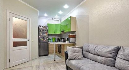 Купить квартиру 1 комнатную, 34 кв. м. Фотография №1 Продам квартиру 1 комнатную с общей площадью 34м2, 19/20 эт., на улице Дмитрия благоева ул, г. Краснодар, Краснодарский край, Россия, агентство АН Кредо. Фотография №1