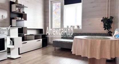 Продам квартиру с общей площадью 21м2, 10/18 эт., на улице Ленинградская всеволожский  мурино авиаторов балтики, Всеволожский район, г. Мурино, Ленинградская обл., Россия, агентство Александр-Недвижимость. Фотография №1