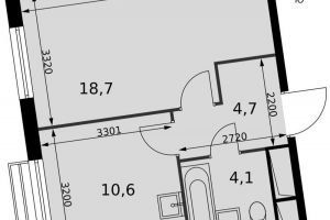 Продам квартиру 1 комнатную с общей площадью 38.1м2, 10/16 эт., на улице Римский проезд, г. Пок развилка, Московская обл., Россия, агентство Джойнио