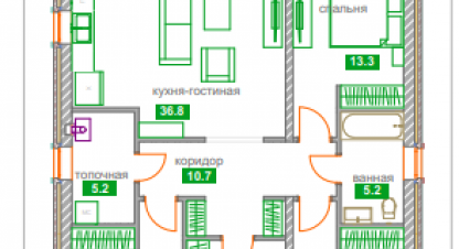 Купить 3-х комнатную дом на улице Переволоцкая г. Подгородняя покровка. Фотография №4